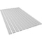 Ekena Millwork 94H x 1T Adjustable PVC Slat Wall Panel Kit w/ 4W Slats, Unfinished contains 11 Slats SWP55X94X1000UN - alternate 5